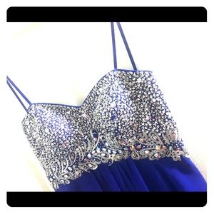 Prom Dress / Short Dark Blue Tulle